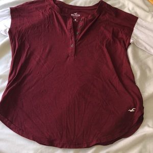 Hollister Burgundy Easy Tee